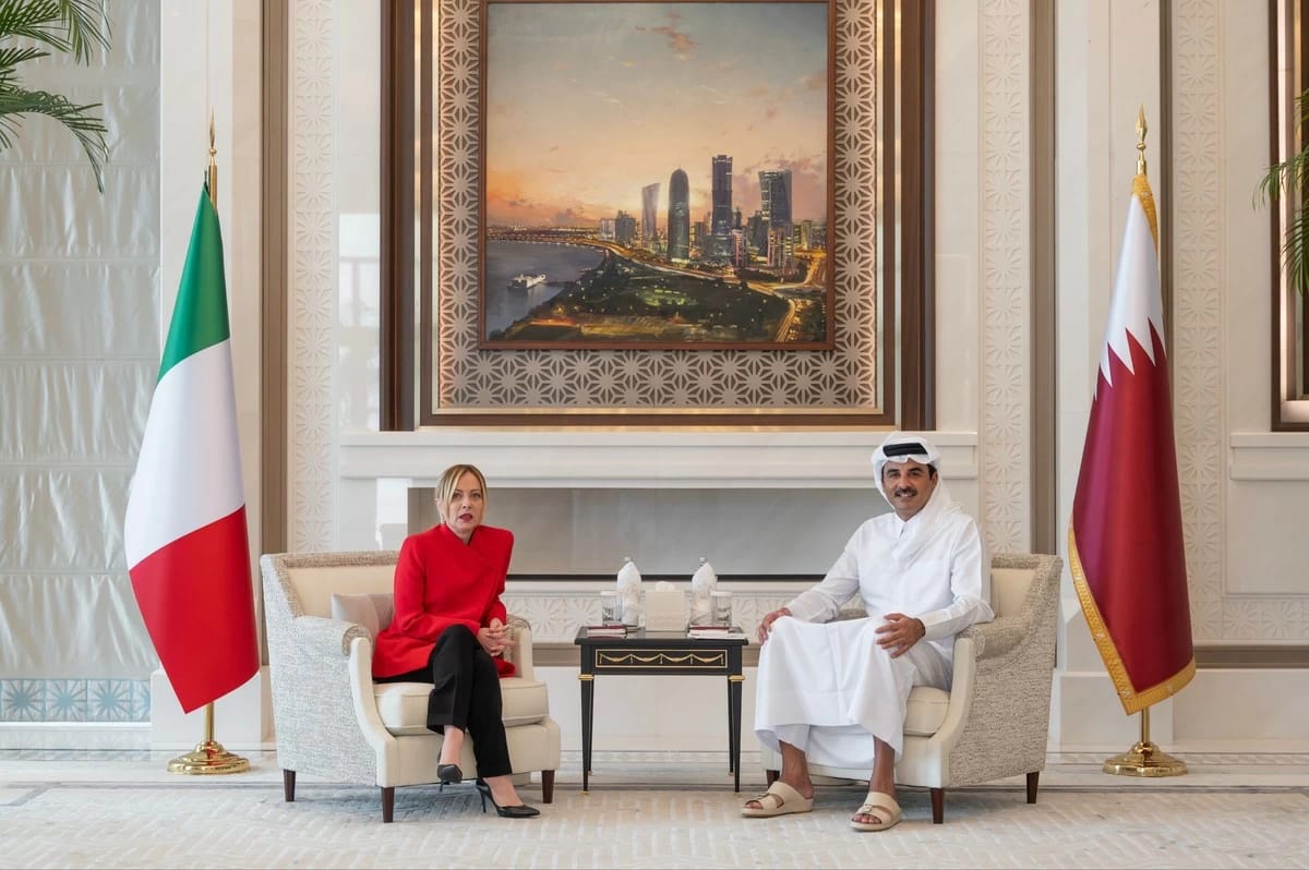 visita a Doha del presidente del consiglio, Giorgia Meloni